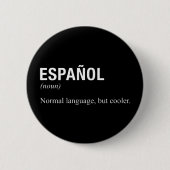SPANISCHE Sprache Button (Vorderseite)