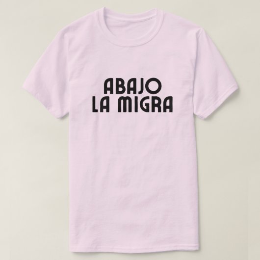Spanische Sprache Nieder mit ICE T-Shirt (Design vorne)