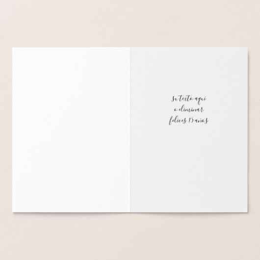 Spanische Sprache Religiöse kalligraphische Bibelv Folienkarte (Innenseite)