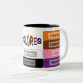 Spanische Sprachpraxis Zweifarbige Tasse (VorderseiteRechts)