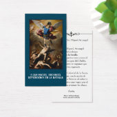 Spanische St. Michael Angels Gebet Heilige Karte (Schreibtisch)