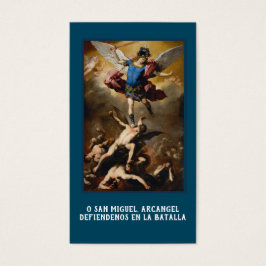 Spanische St. Michael Angels Gebet Heilige Karte