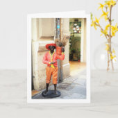 Spanische Straßenseite, Valencia Stadt, España Karte (Gelbe Blume)