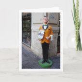 Spanische Straßenseite, Valencia Stadt, España Karte (Vorderseite)