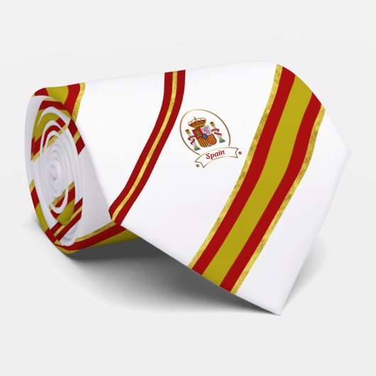 Spanische Streifenflagge Krawatte (Gerollt)