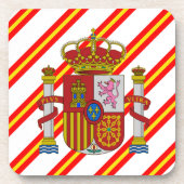 Spanische Streifenflagge Untersetzer (Vorderseite)