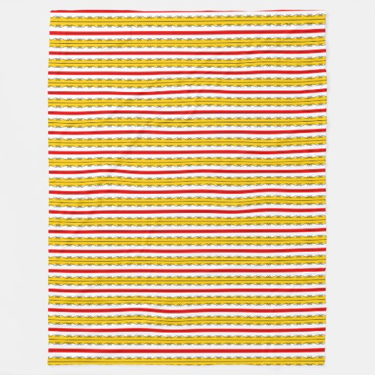 Spanische Strip-Fleece Fleecedecke (Vorderseite)