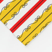 Spanische Strip-Fleece Fleecedecke (Ecke)