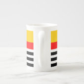 Spanische Stripe Klassische Tasse Knochen China (Rückseite)