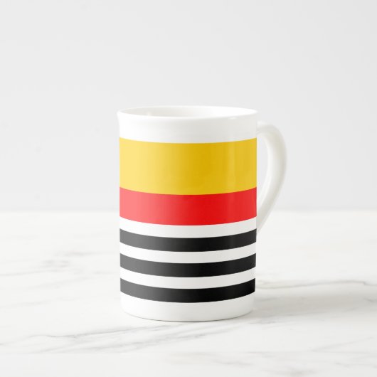Spanische Stripe Klassische Tasse Knochen China (Vorderseite Rechts)