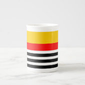 Spanische Stripe Klassische Tasse Knochen China (Vorderseite)
