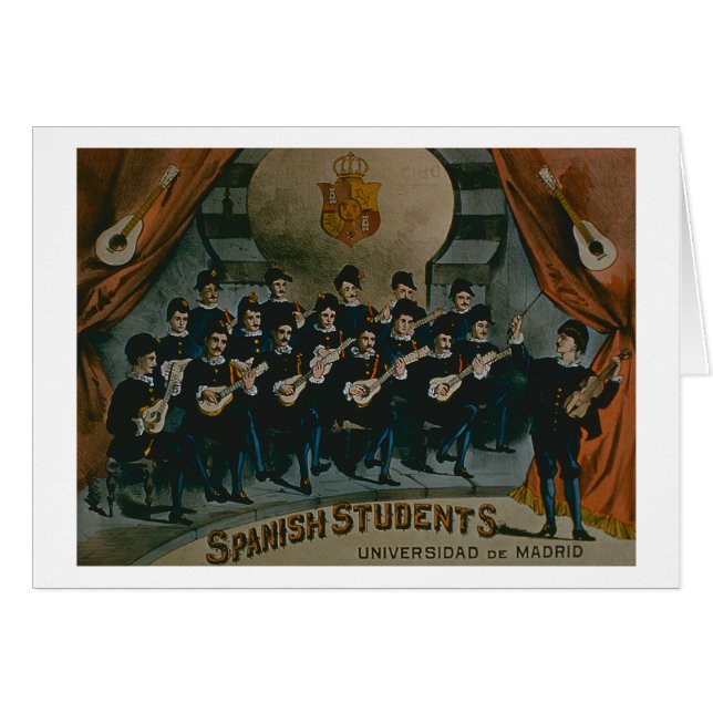 "Spanische Studenten, Universität von Madrid" (Vorderseite (Horizontal))