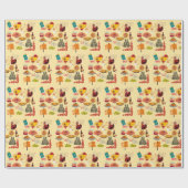 Spanische Symbole für Reisende Geschenkpapier (Flach)