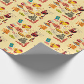 Spanische Symbole für Reisende Geschenkpapier (Ecke)