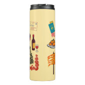 Spanische Symbole für Reisende Thermosbecher (Rückseite)