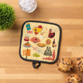 Spanische Symbole für Reisende Topflappen (Oben Unten)