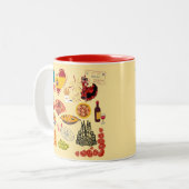 Spanische Symbole für Reisende Zweifarbige Tasse (Vorderseite Links)