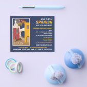 Spanische Szene, Werbung für Spanischkurse Flyer (Einzeln)