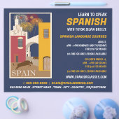 Spanische Szene, Werbung für Spanischkurse Flyer (Einzeln)