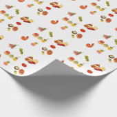 Spanische Tapas-Platte Geschenkpapier (Ecke)