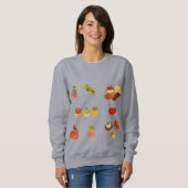 Spanische Tapas-Platte Sweatshirt (Vorne ganz)