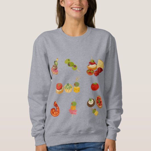 Spanische Tapas-Platte Sweatshirt (Vorderseite)
