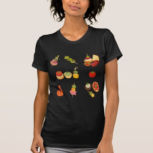 Spanische Tapas-Platte T-Shirt (Vorderseite)