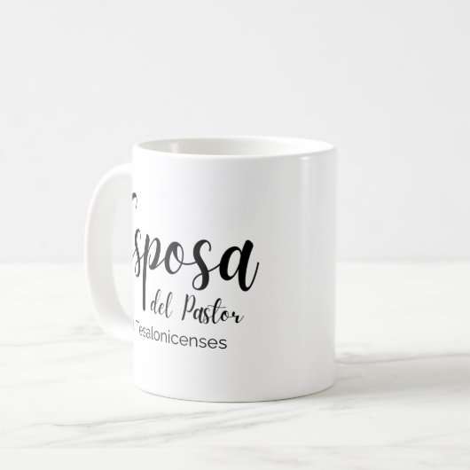 Spanische Tasse der Ehefrau Pastor (Vorderseite Links)