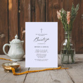 Spanische Taufe | Einladung De Bautizo Lavender