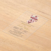 Spanische Taufe für Acrylic Crucifix - Einladung (Ablage )