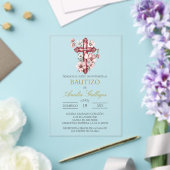 Spanische Taufe für Acrylic Crucifix - Einladung (In Situ (Hochzeit))