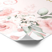 Spanische Taufe Girl Begrüßungszeichen Poster (Ecke)