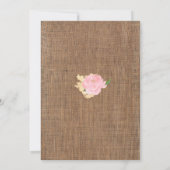 Spanische Taufe und Geburtstag laden Mädchen ein Einladung (Rückseite)