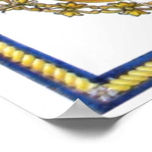 Spanische Tile Bourbon St. Poster (Ecke)