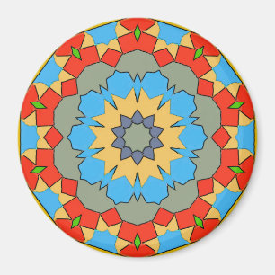 Spanische Tile in Reds Magnet