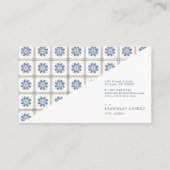 Spanische Tile-Visitenkarte Visitenkarte (Rückseite)