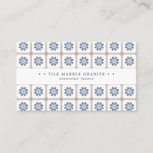 Spanische Tile-Visitenkarte Visitenkarte (Vorderseite)