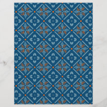 Spanische Tile Zypern mit Orange Stationery