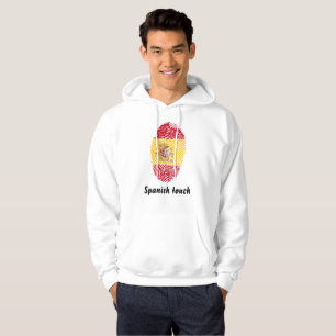 Spanische Touchfingerabdruckflagge Hoodie