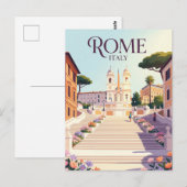 Spanische Treppe Italien Postkarte (Vorne/Hinten)