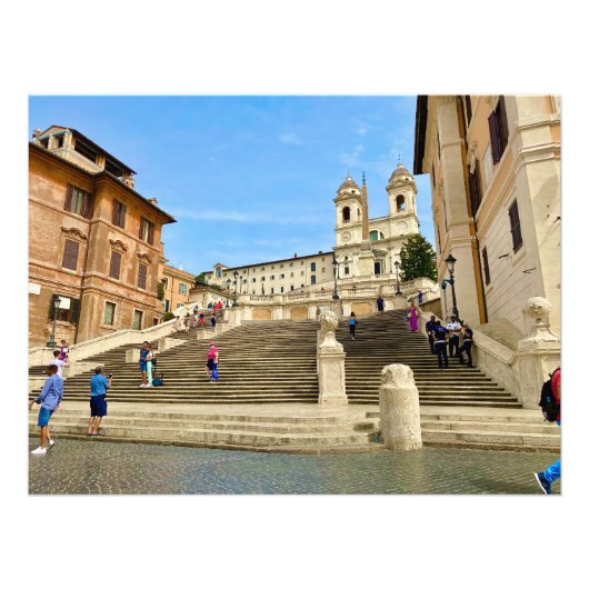 Spanische Treppen in Rom, Italien Fotodruck (Vorne)