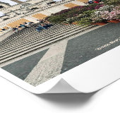 Spanische Treppen, Rom, Italien Design Foto Print Poster (Ecke)