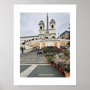Spanische Treppen, Rom, Italien Design Foto Print Poster
