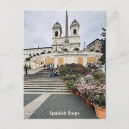 Spanische Treppen, Rom, Italien Design Postkarte