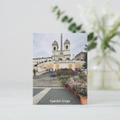 Spanische Treppen, Rom, Italien Design Postkarte (Stehend Vorderseite)