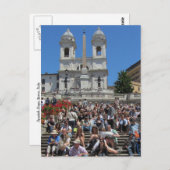 Spanische Treppen, Rom, Italien Postkarte (Vorne/Hinten)
