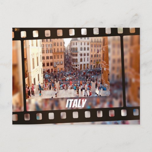 Spanische Treppen Rom, Italien Postkarte (Vorderseite)