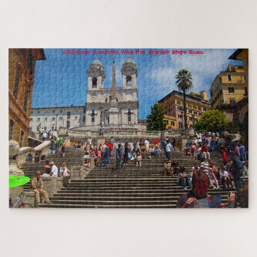Spanische Treppen Rom. Jigsaw Puzzle (Horizontal)