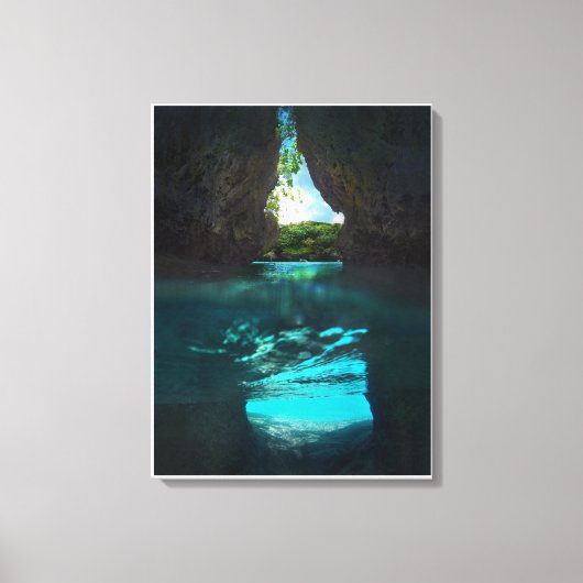 Spanische Treppen Strand Riesengestein Leinwanddruck (Vorderseite)