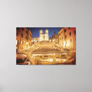 Spanische Treppen, Trinità dei Monti Kirche Rom It Leinwanddruck